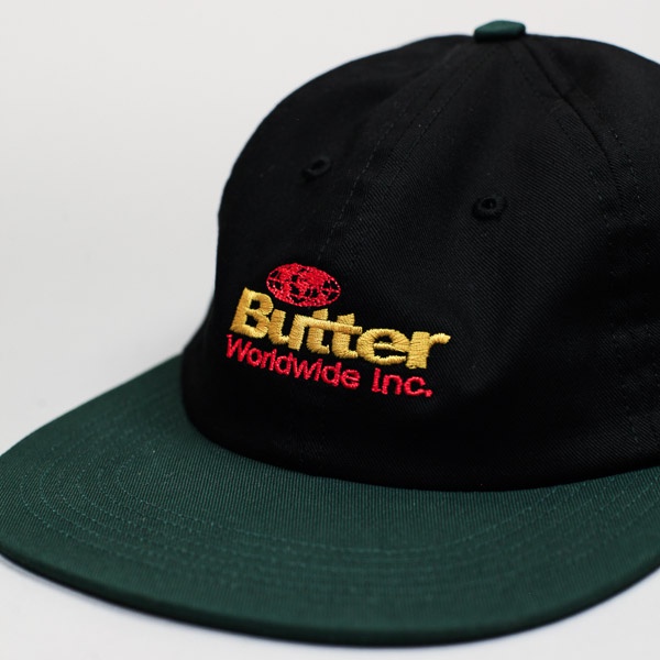 Butter Goods Incorporated 6 Panel Hat Black