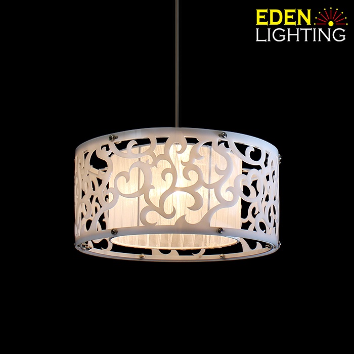 Ed052 300 White Shade Fabric Lamp Shades Eden Lighting