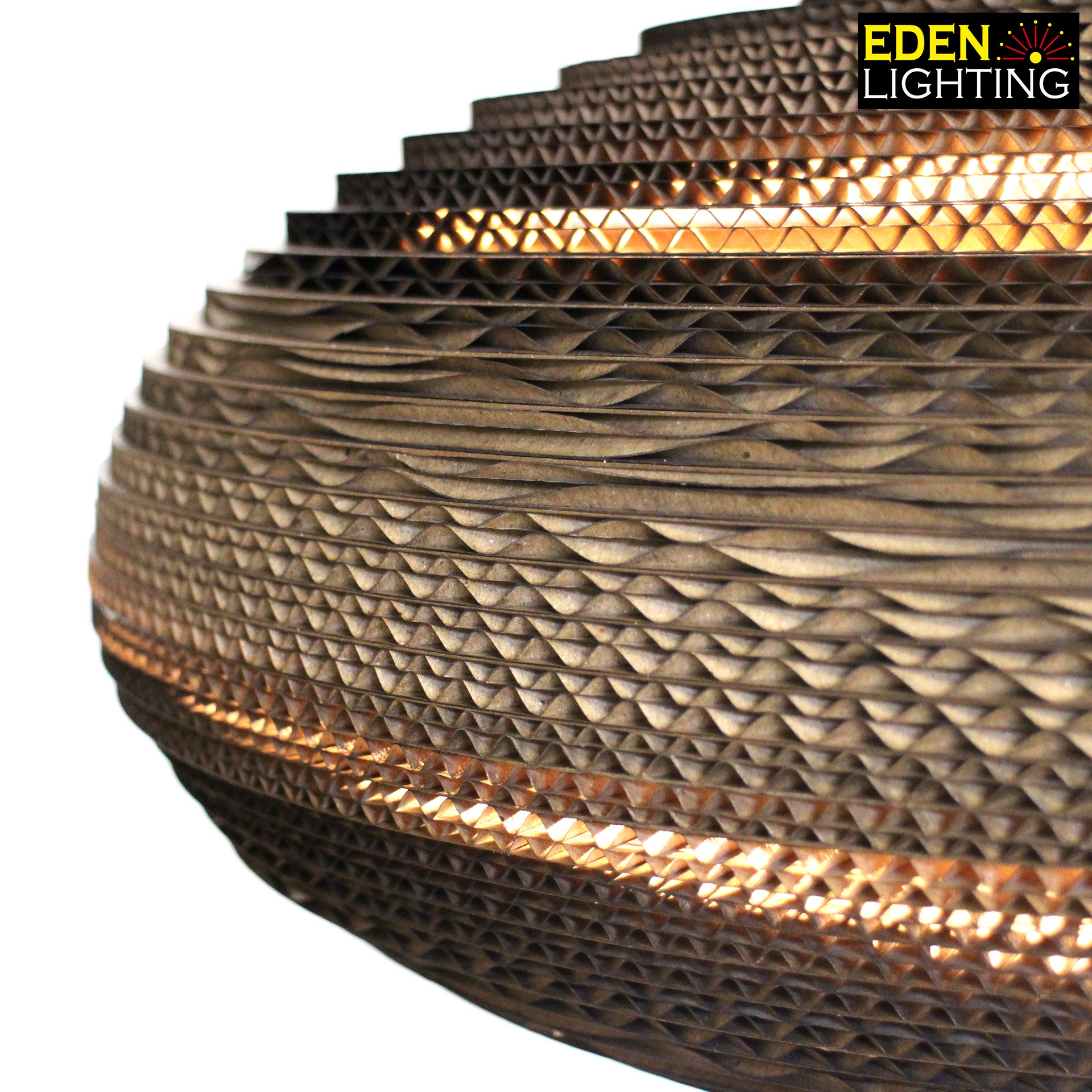 6014 550 Ganit Cardboard Pendant Eden Lighting