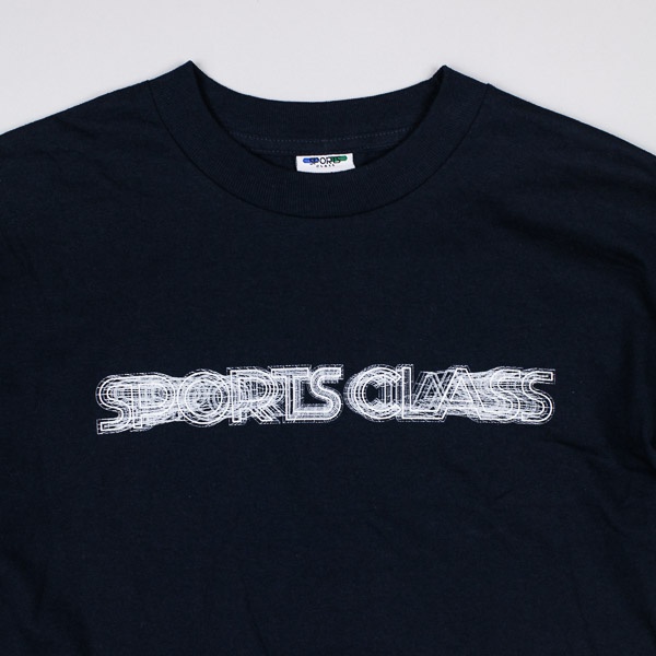 Sports Class 3D Mesh Logo Tshirt Navy