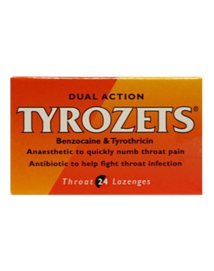 TYROZETS THROAT LOZENGES 24'S