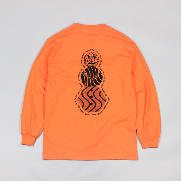 Quartersnacks Snackman Flyer LS Tshirt Orange