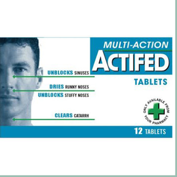 ACTIFED TABS 60/2.5MG 12'S