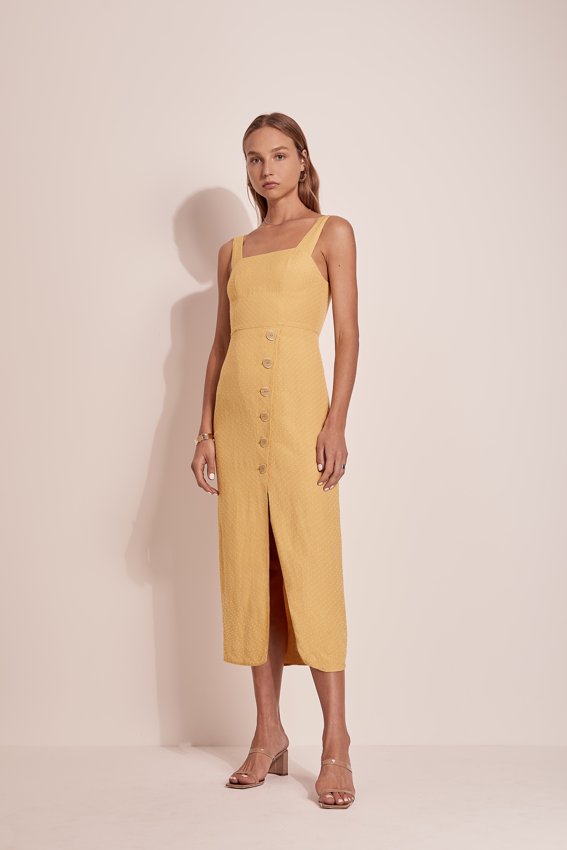 Steele Beck Detail Dress Saffron