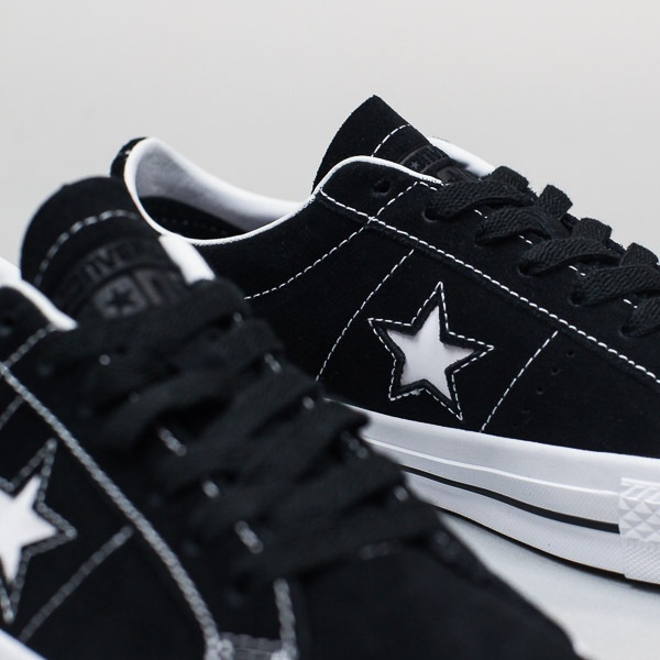 Converse Cons One Star Pro Suede Black/White