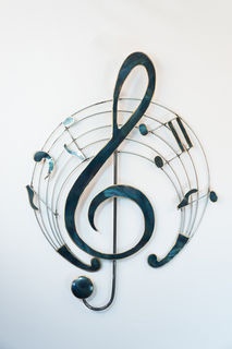 treble cleft music wallart