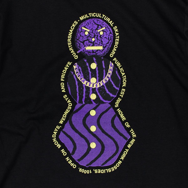 Quartersnacks Snackman Flyer LS Tshirt Black