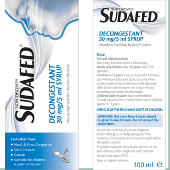 SUDAFED DECONGESTANT SYRUP