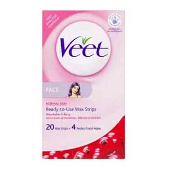 Veet Face Wax Strips 20 S Hair Removal Thefamilypharmacy Ie