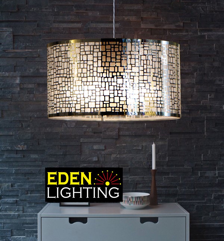 A1 400 Silver Metal Lamp Shades Eden Lighting