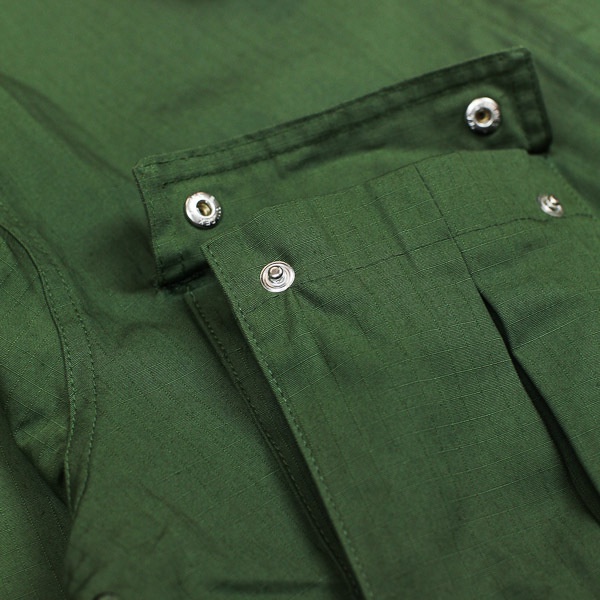 Pop Trading Company Falling Down Overshirt Olive