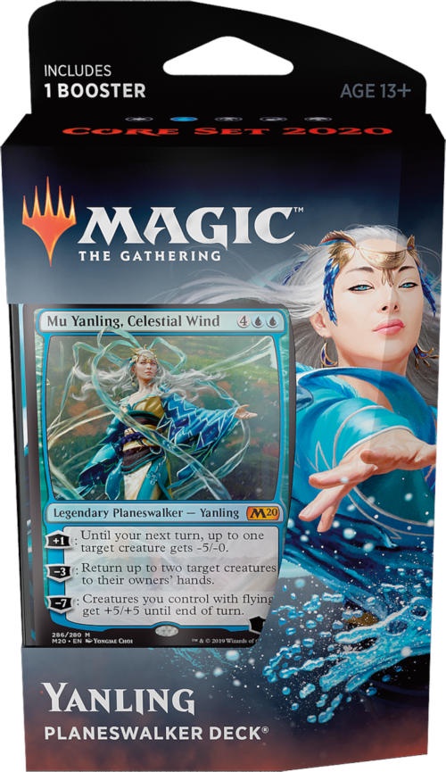 Core Set 2020 M20 Magic MTG CELESTIAL WIND FOIL MU YANLING PLANESWALKER DECK