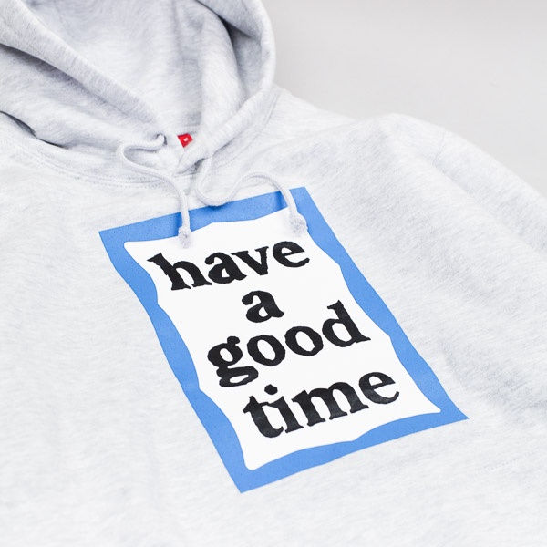 Have A Good Time Blue Frame Pullover Grey