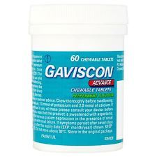 GAVISCON ADVANCE CHEWABLE TABLETS 60'S