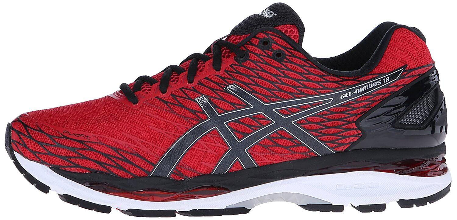 asics gel nimbus  19 mens red