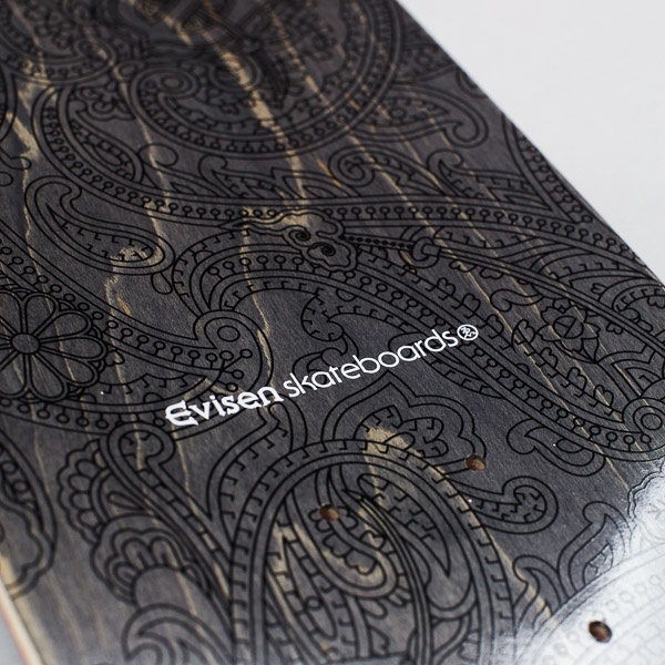 Evisen Paisley Deck Black / Gold 8"