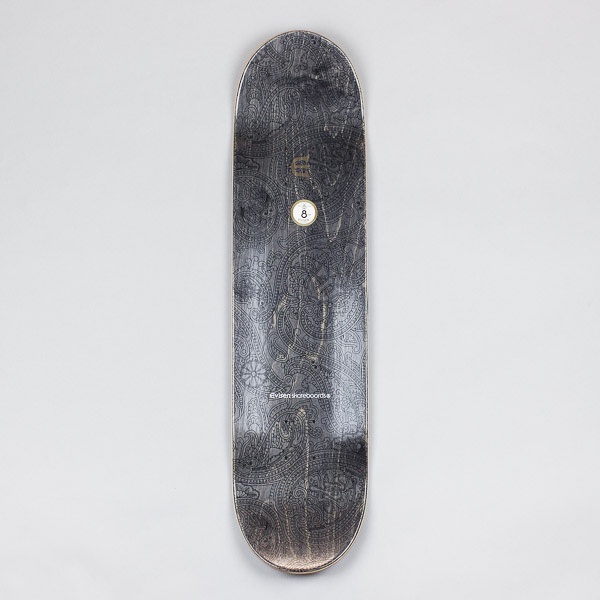 Evisen Paisley Deck Black / Gold 8"