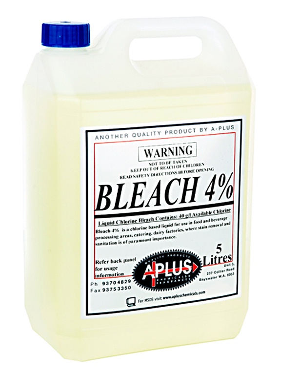 Bleach 4 5Ltr Chemicals Cleaning Supplies WA