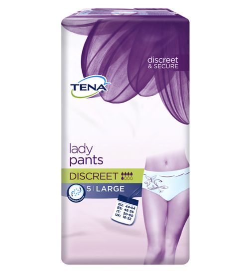 TENA PANTS DISCREET LARGE 5'S