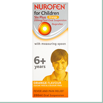 NUROFEN FOR CHILDREN 6+ 200ML W/ SPOON