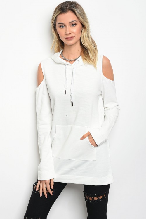 cold shoulder hoodie