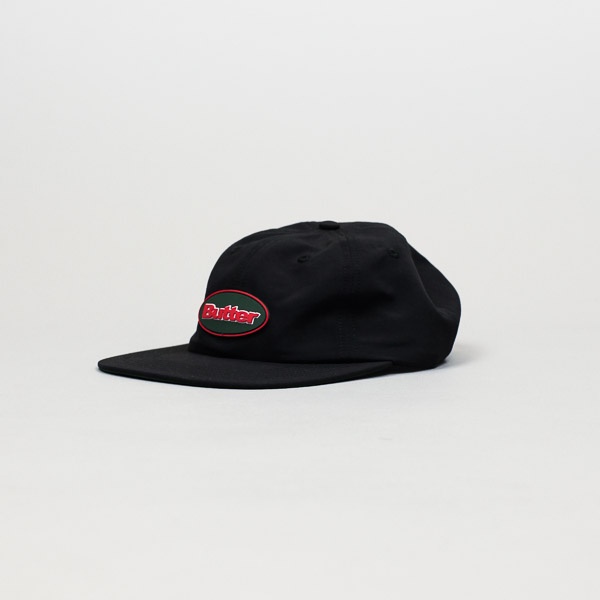Butter Goods Badge 6 Panel Hat Black