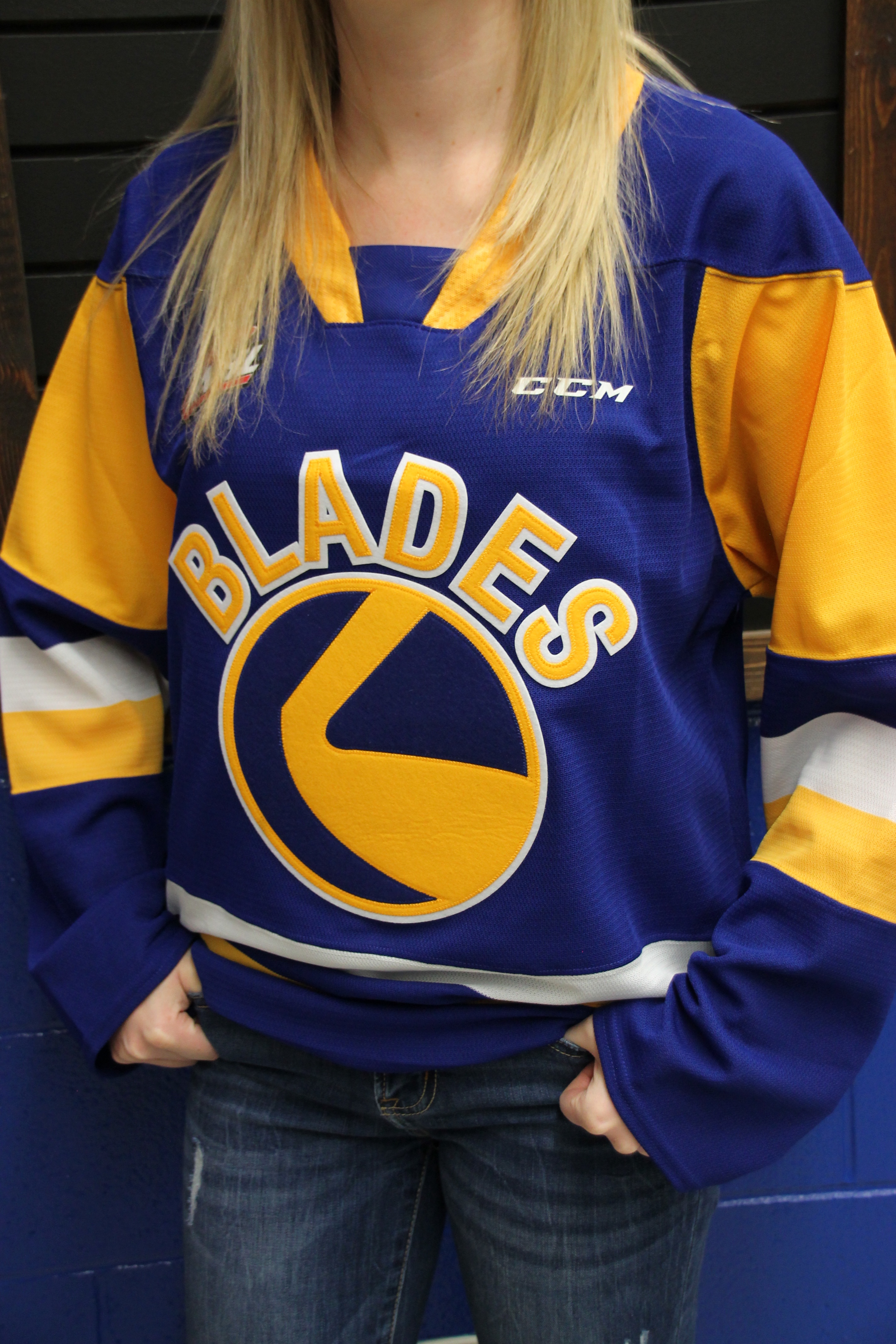 Adult Jersey Royal Pacman Jerseys Saskatoon Blades Official Team Store