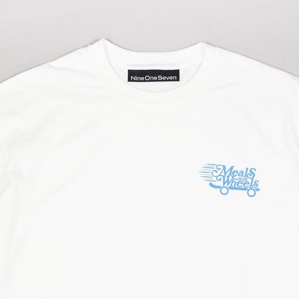 Call Me 917 Meals With Wheels Tshirt White