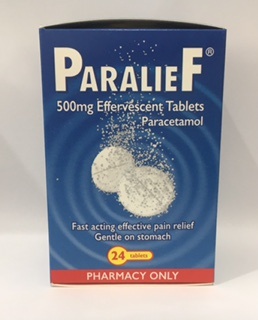 PARALIEF 500MG EFFERVESCENT TABLETS PARALIEF 500MG EFFERVESCENT TABLETS