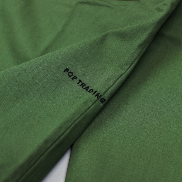 Pop Trading Company Falling Down Overshirt Olive