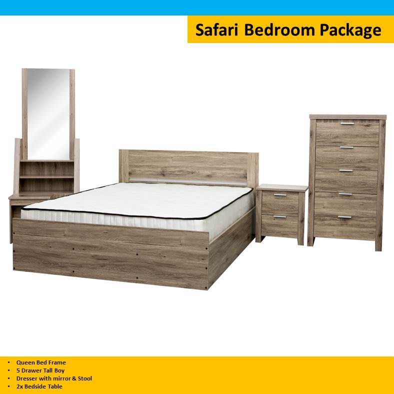 Safari Queen Bedroom 5 Pc Set