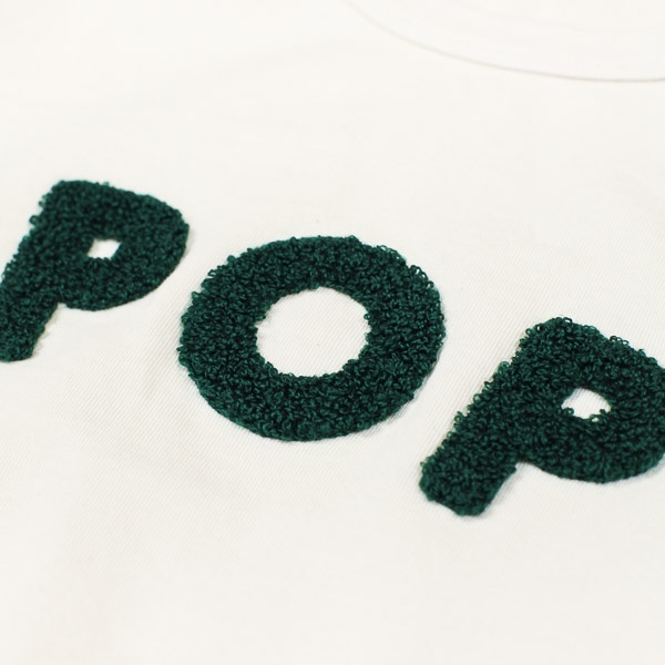 Pop Trading Company Uni LS Tshirt Off White