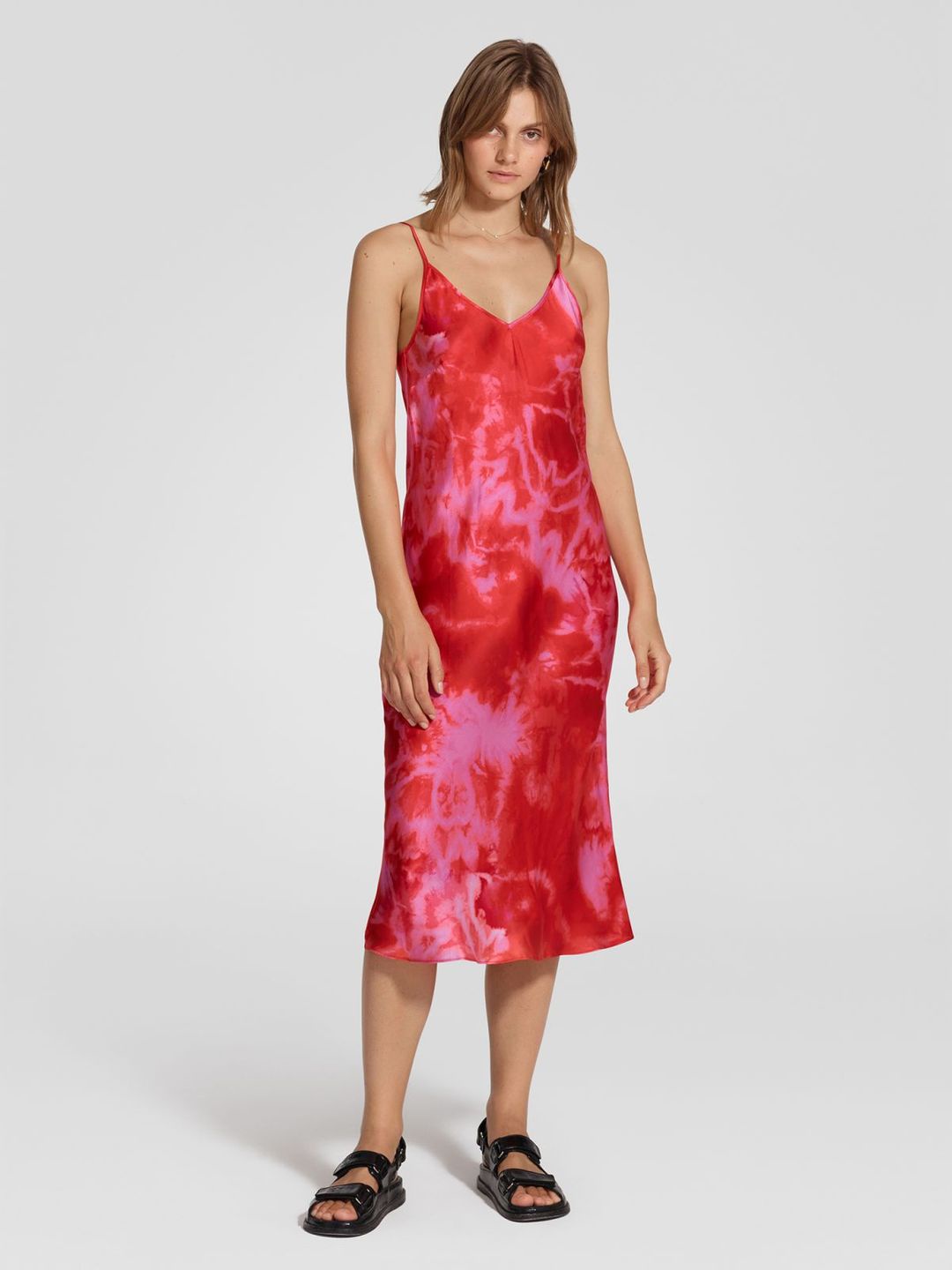 Nobody Denim Silk Bias Cut Dress