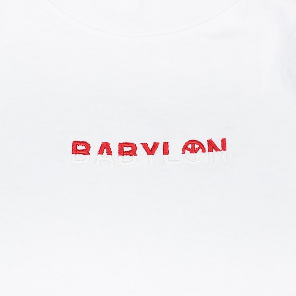 Babylon Embroidered Shop Tshirt Red / White / White