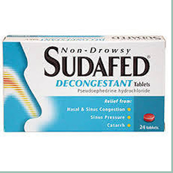 SUDAFED NON DROWSY DECONGESTANT TABLETS