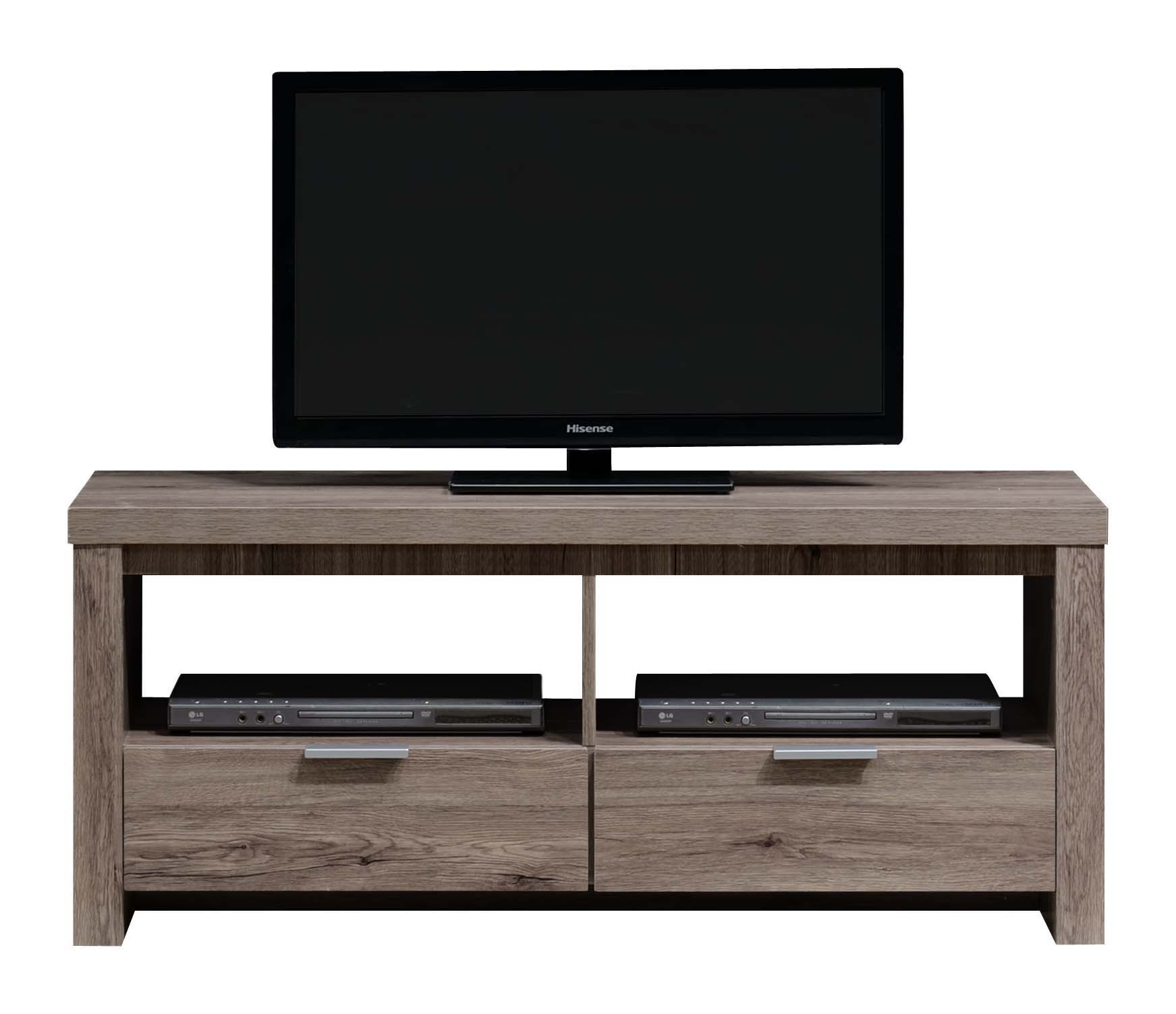 Safari Tv Cabinet With 2 Drawers Light Oak