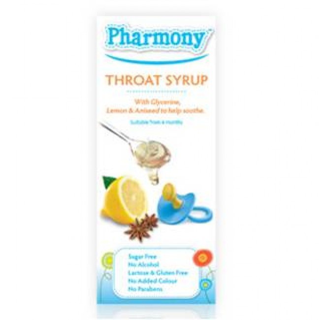 PHARMONY THROAT SYRUP FOR CHILDREN 100ML