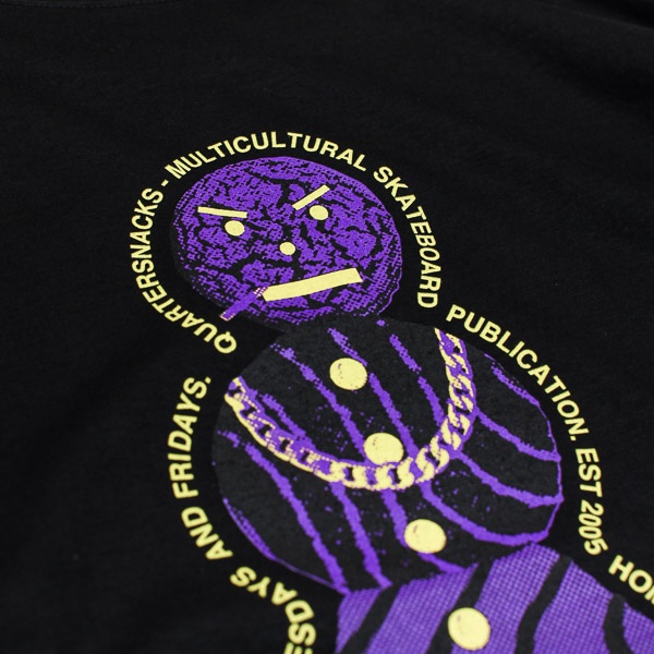 Quartersnacks Snackman Flyer LS Tshirt Black
