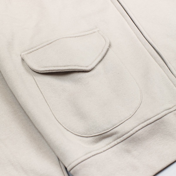 Pop Trading Company Full Zip Fleece Khaki