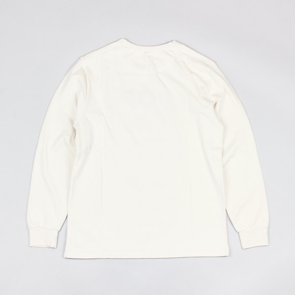 Pop Trading Company Uni LS Tshirt Off White