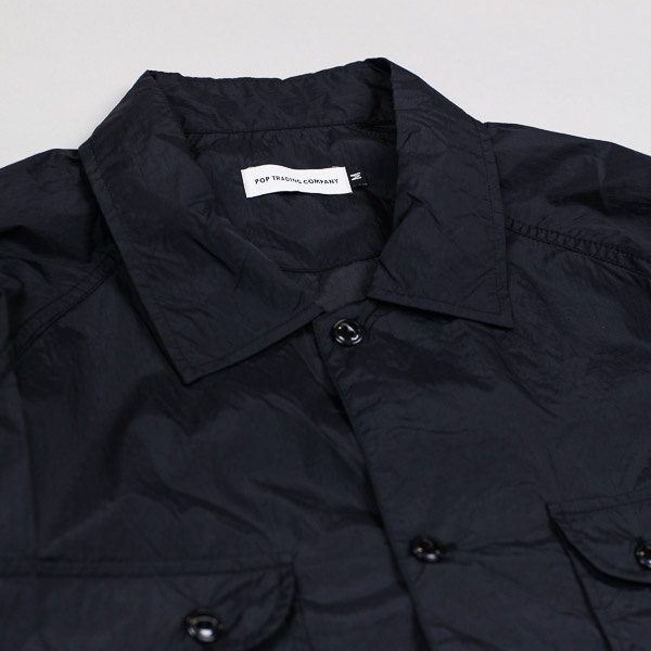 Pop Trading Company Herman Nylon Shirt Black