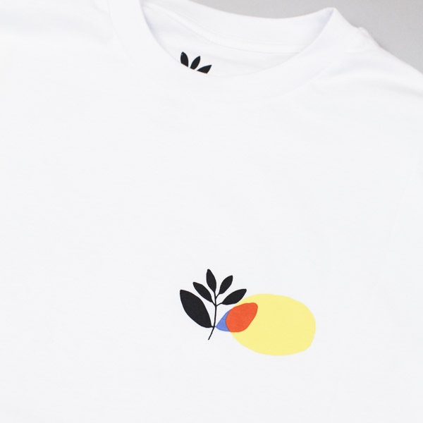 Magenta Panel LS Tshirt White