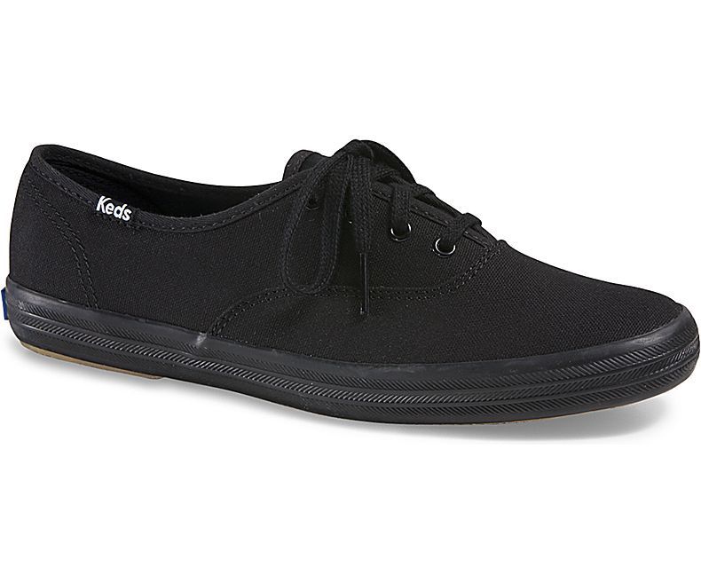 womens black canvas keds