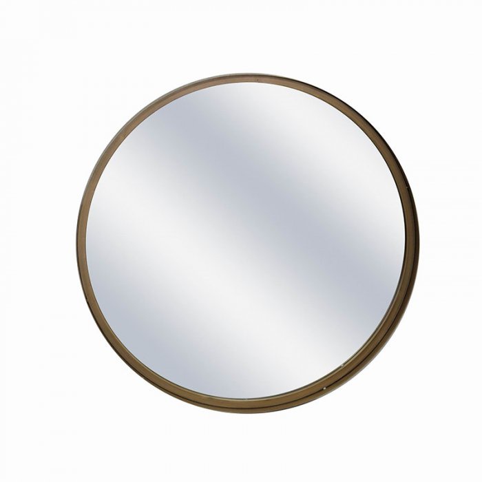 Round Gold Antique Mirror 80cm