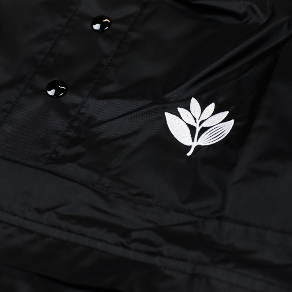 Magenta Retractable Pullover Jacket Black