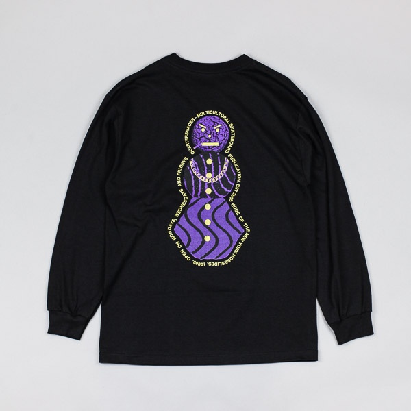 Quartersnacks Snackman Flyer LS Tshirt Black