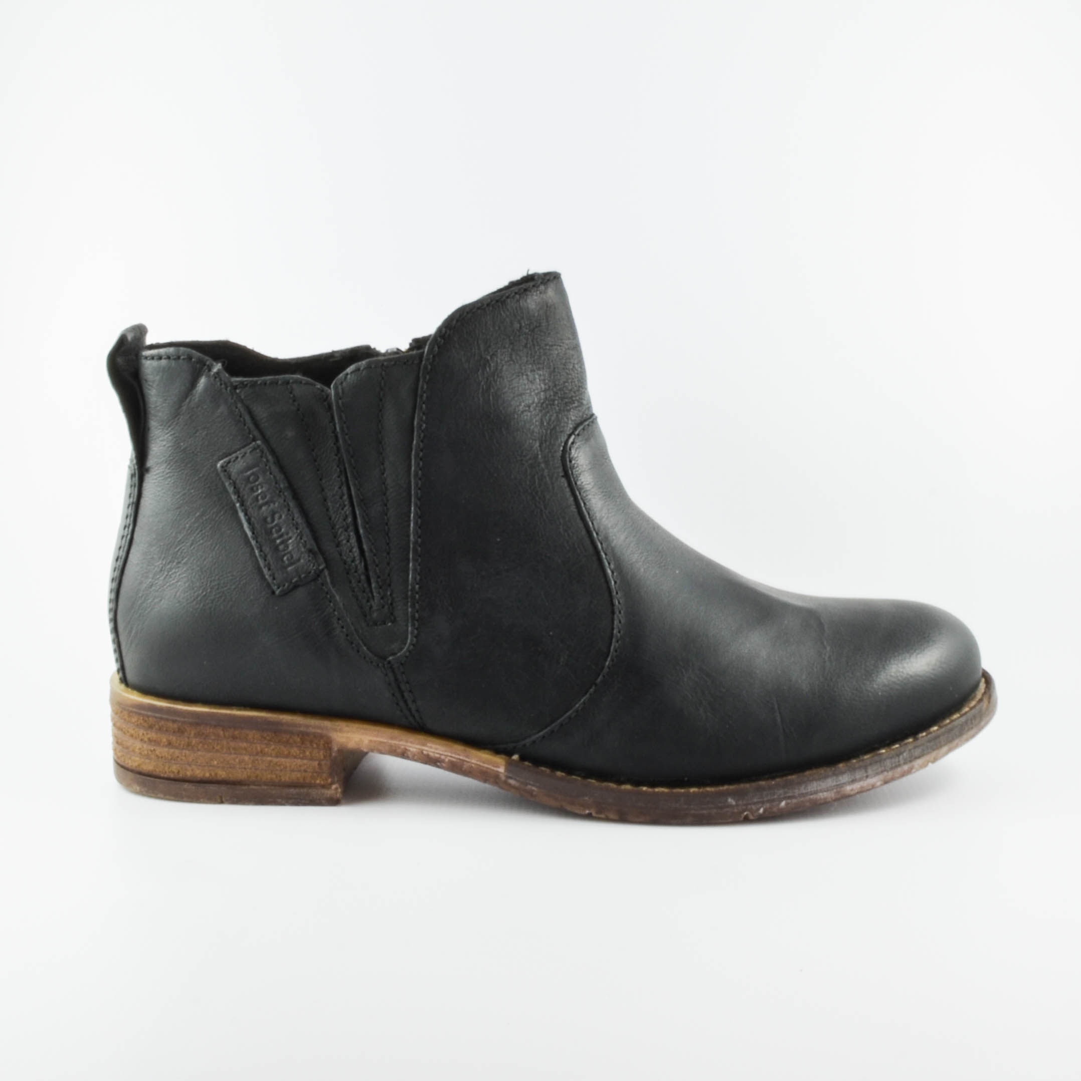 josef seibel sienna 45 leather block heel booties