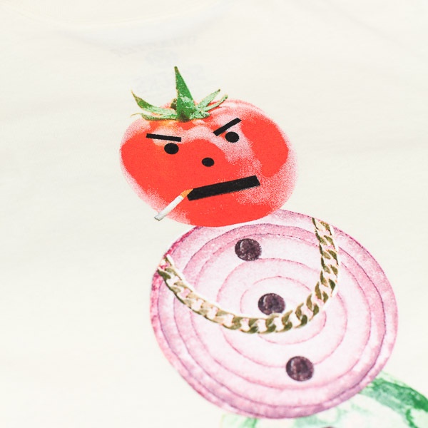 Quartersnacks Veggie Snackman Tshirt Cream