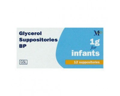 GLYCEROL 1G SUPPOSITORIES FOR INFANTS (SINGLE UNITS)