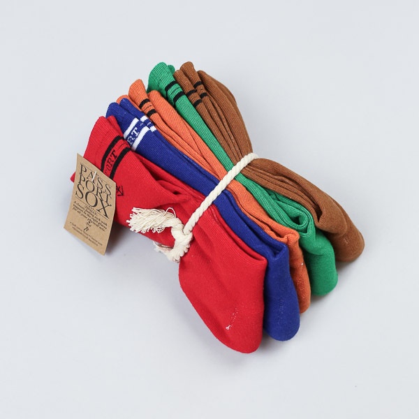 Pass Port 5pk Socks Rainbow